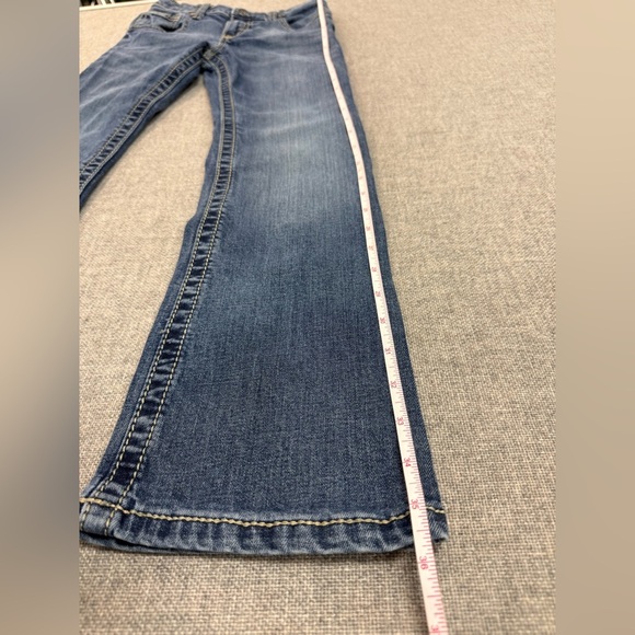 Wrangler 20X Jeans Boys Size 11 Reg Adjustable Waist Straight Leg Dk Denim 0077 - Picture 6 of 10